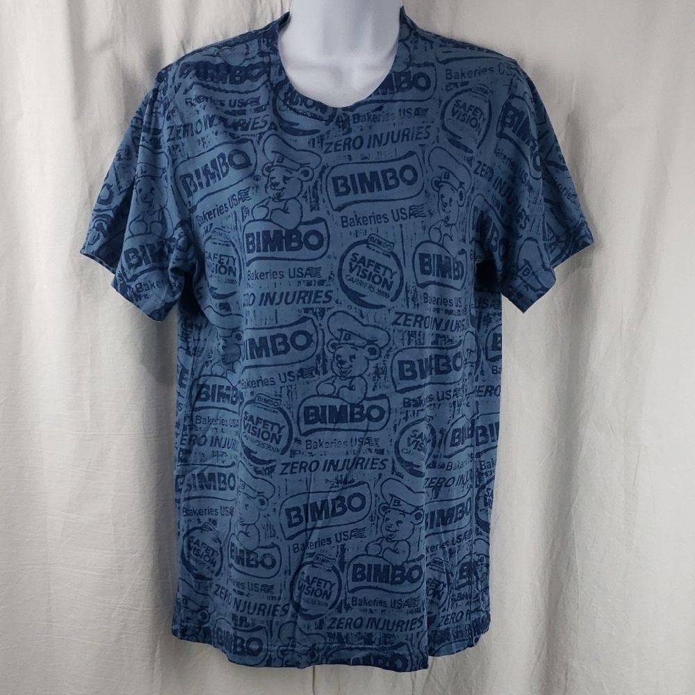Bimbo Bakery Men's Medium Blue T-Shirt